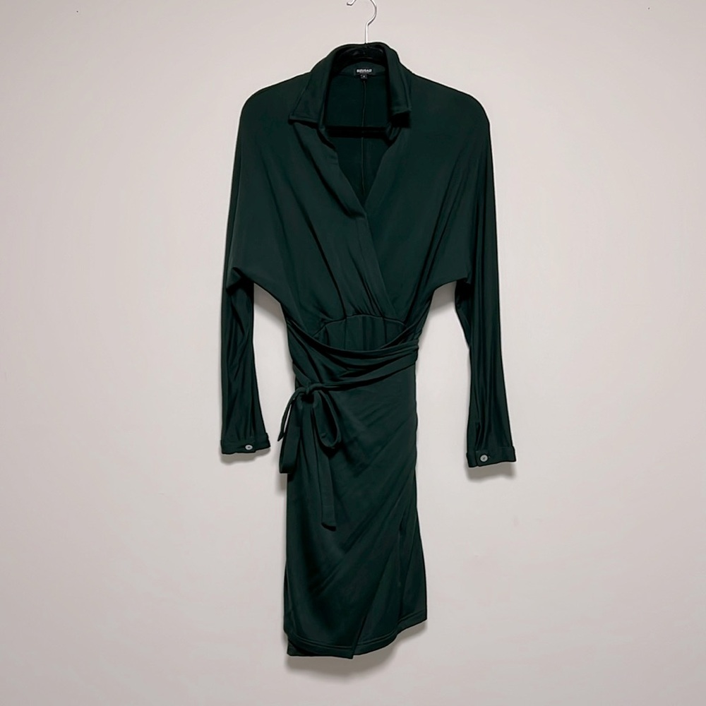 Bleusalt forest green wrap dress size 2 worn once